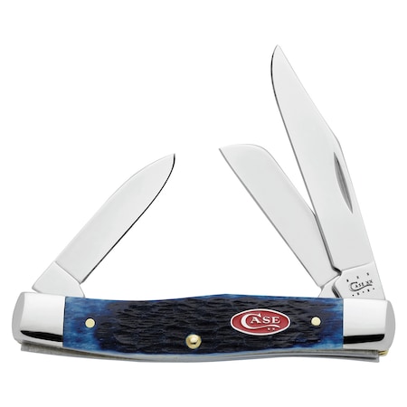 Case Cutlery 2023 Case Navy Blue Bone Rogers Jig Medium Stockman 63032 Ss CAS-07049